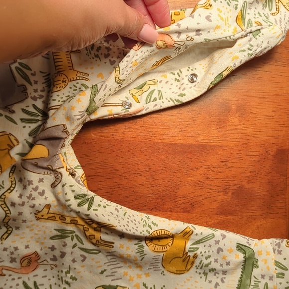 51. NWT mud pie safari print footie sleeper - Picture 6 of 8